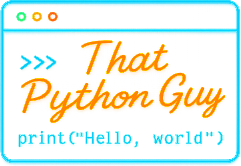 That Python Guy Logo
